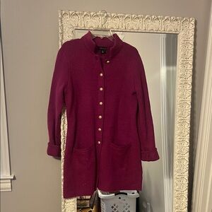 Adrienne Vittadini Purple Knit Sweater